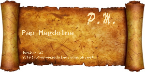 Pap Magdolna névjegykártya