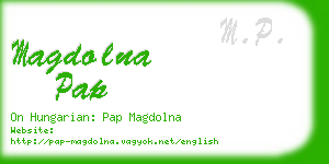 magdolna pap business card